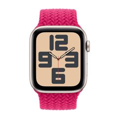 Apple Bracelet Solo tressé Apple Watch | 38/40/41/42 mm - Taille 3 - Raspberry
