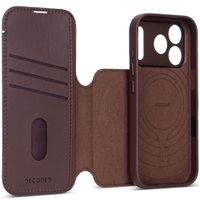 Decoded Portefeuille détachable 2 en 1 en cuir MagSafe Apple iPhone 18 Pro / 17 Pro - Chocolate Brown