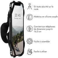 imoshion Support de téléphone en silicone pour vélo - Universel - Noir