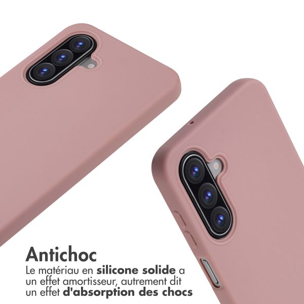 imoshion Coque en silicone avec cordon Samsung Galaxy A17 (5G) / (4G) - Sand Pink