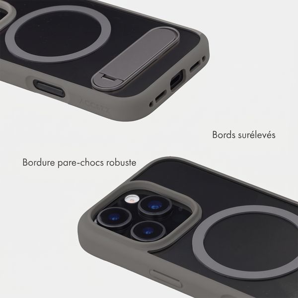 Accezz Coque arrière Hold avec MagSafe Apple iPhone 16 Pro - Grey