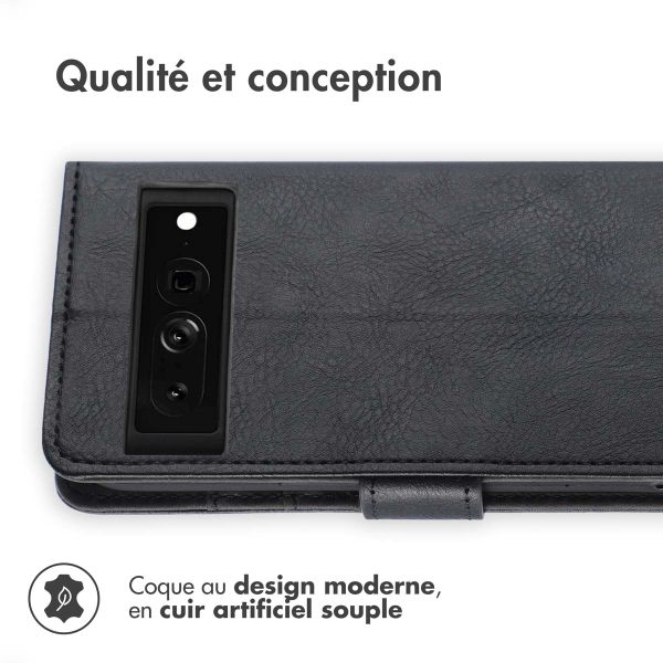 imoshion Étui de télephone portefeuille de luxe Google Pixel 7 Pro - Noir