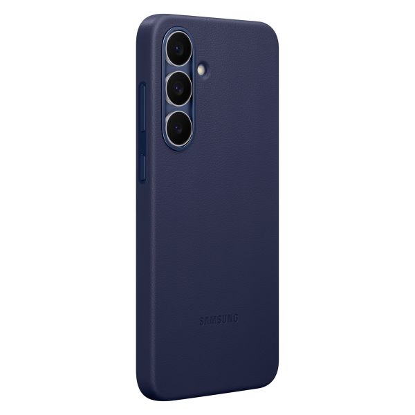 Samsung Original Coque KindSuit en Cuir Végan Samsung Galaxy S25 FE - Dark Blue