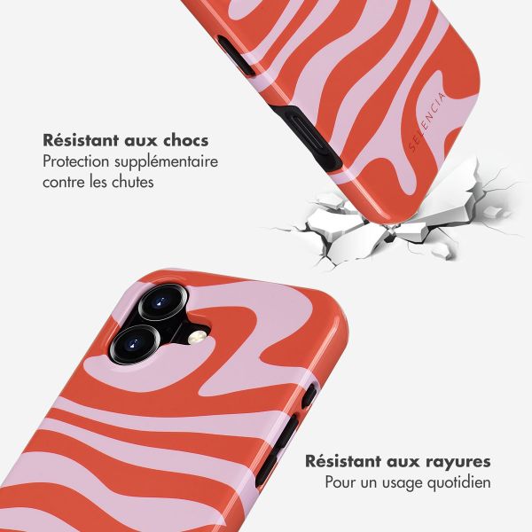Selencia Coque arrière Vivid avec MagSafe Apple iPhone 16 - Dream Swirl Pink