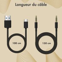 imoshion Édition Spéciale - Casque sans fil pour enfants avec imprimé léopard LED Light - Limiteur de décibels - Avec câble AUX - Léopard
