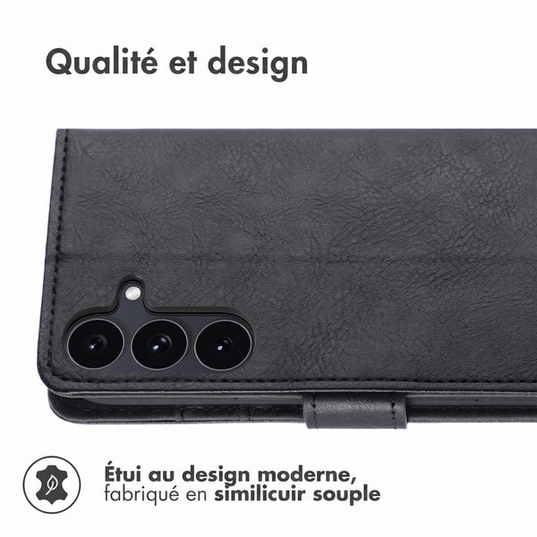 imoshion Étui de télephone portefeuille de luxe Samsung Galaxy S26 FE - Noir