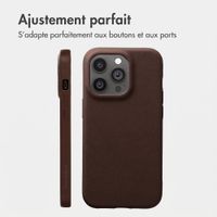 imoshion Coque arrière Texture Apple iPhone 14 Pro - Marron foncé