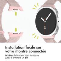 imoshion Bracelet en nylon Samsung Galaxy Watch 9 (40/44mm) / Watch 8 (40/44mm) / Classic (46mm) - Light Pink