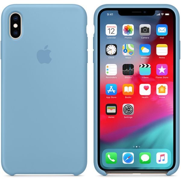 Apple Coque en silicone Apple iPhone Xs Max - Cornflower