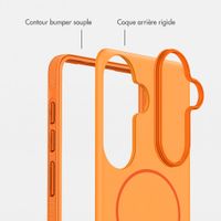 imoshion Coque arrière Color avec Thin MagSafe Ring Samsung Galaxy S25 / S24 - Orange
