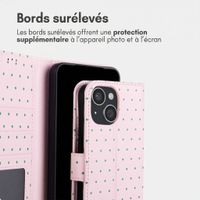imoshion Étui de télephone portefeuille Design Apple iPhone 13 - Happy Dots