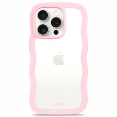 Holdit Coque Wavy Apple iPhone 14 Pro Max - Transparent / Pink