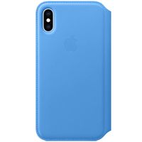 Apple Étui de télephone portefeuille Leather Folio Apple iPhone X / Xs - Cornflower