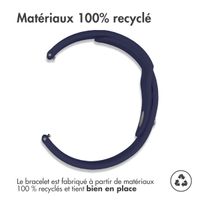 imoshion Bracelet sport en silicone  - Connexion universelle 22 mm - Bleu foncé