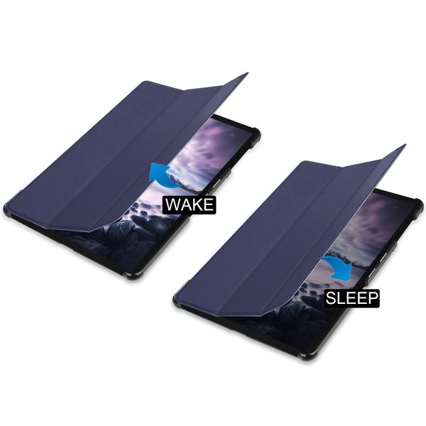 imoshion Coque tablette Trifold Samsung Galaxy Tab A 10.5 (2018) - Bleu foncé