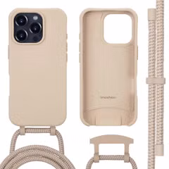 imoshion Coque arrière Color avec cordon amovible et MagSafe Apple iPhone 16 Pro Max - Nude