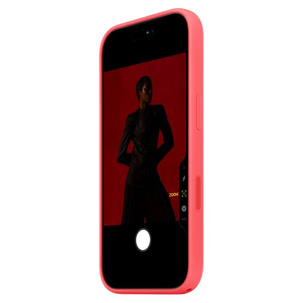Apple Coque en silicone avec MagSafe Apple iPhone 17 Pro Max - Bright Guava