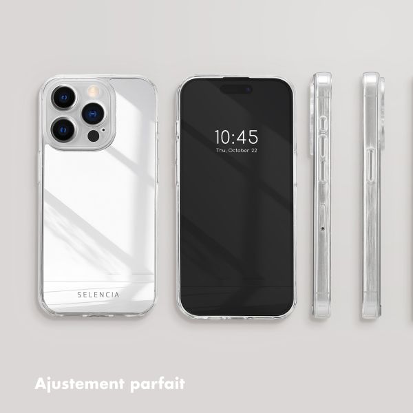 Selencia Coque Mirror Apple iPhone 15 Pro - Argent
