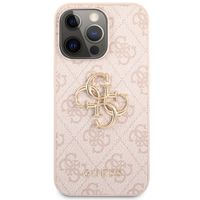 Guess Coque 4G Metal Logo Backcover Apple iPhone 13 Pro - Rose & Or