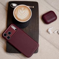 Decoded Coque en cuir MagSafe Apple iPhone 17 Pro - Burgundy