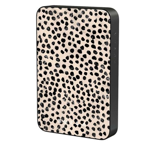 Burga Powerbank magnétique 5 000 mAh - MagSafe et Qi2 - Latte aux amandes / Gunmetal