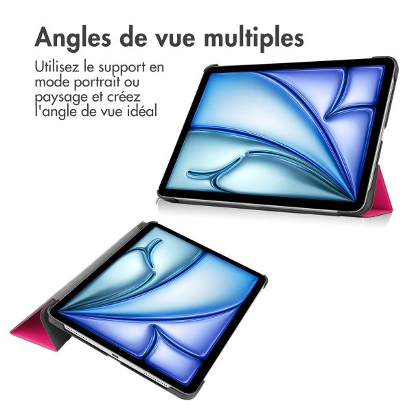 imoshion Coque tablette Trifold Apple iPad Air 11 pouces (2026) M4 / (2025) M3 / (2024) M2 / Air 5 (2022) / Air 4 (2020) - Pink
