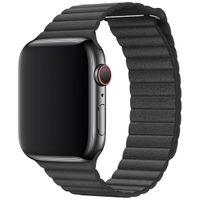 Apple Bracelet Leather Loop Apple Watch | 44/45/46/49 mm - Taille L - Noir