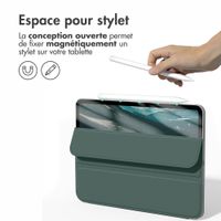 imoshion Magnetic etui de téléphone portefeuille Apple iPad Pro 13 (2025) M5 / (2024) M4 - Vert foncé