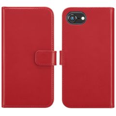 Selencia Étui portefeuille en cuir véritable Apple iPhone 17e / 16e - Rouge