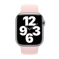 Apple Bracelet Boucle unique en Silicone Apple Watch | 38/40/41/42 mm - Taille 8 - Chalk Pink