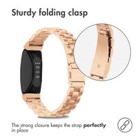 imoshion Bracelet en acier le Fitbit Inspire 2 / HR / ACE2 / ACE3 - Rose Dorée