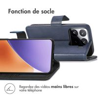 imoshion Étui de télephone portefeuille de luxe Xiaomi 15 - Bleu foncé