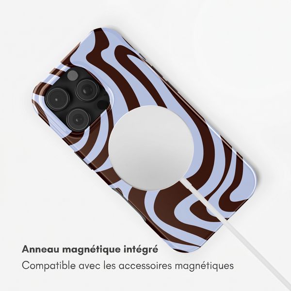 Selencia Coque arrière Vivid avec MagSafe Apple iPhone 16 Pro Max - Dream Swirl Chocolate