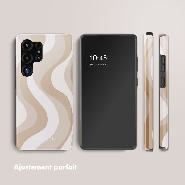 Selencia Coque arrière Vivid Samsung Galaxy S25 Ultra - Desert Waves Beige