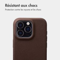 imoshion Coque arrière Texture Apple iPhone 16 Pro - Marron foncé