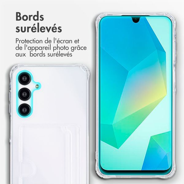 imoshion Coque silicone avec porte-cartes Samsung Galaxy A16 - Transparent
