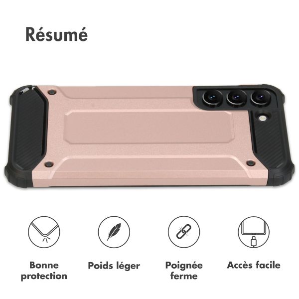 imoshion Coque Rugged Xtreme Samsung Galaxy S22 Plus - Rose Doré