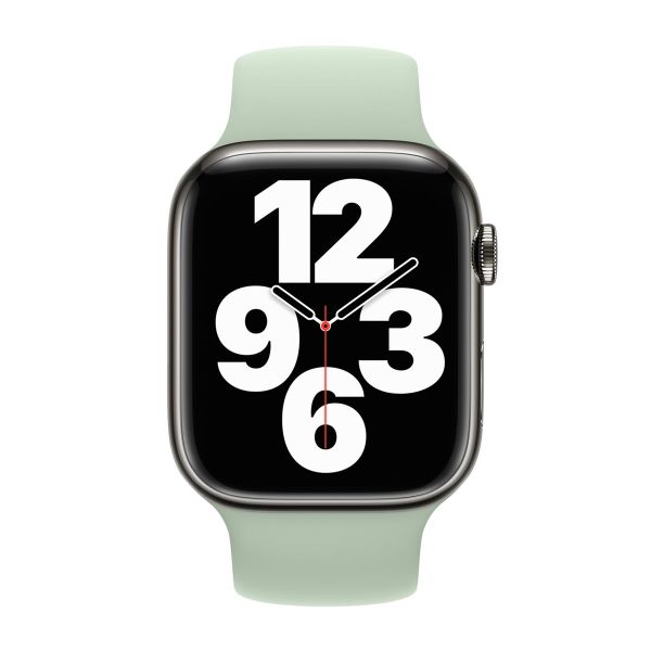 Apple Bracelet Boucle unique en Silicone Apple Watch | 38/40/41/42 mm - Taille 3 - Mineral Green