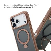 Accezz Coque Ring Stand avec MagSafe Apple iPhone 17 Pro Max - Marron