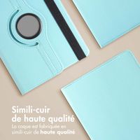 imoshion Coque tablette rotatif à 360° Samsung Galaxy Tab A11 Plus / A9 Plus - Bleu clair