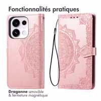 imoshion Etui de télephone Mandala Oppo Reno 16 / 16 Pro - Rose Gold