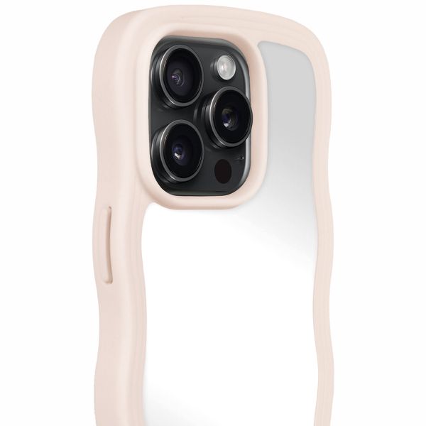 Holdit Coque Wavy Apple iPhone 15 Pro - Light Beige / Mirror