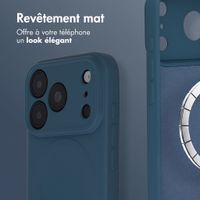 imoshion Coque Couleur avec MagSafe Apple iPhone 18 Pro Max / 17 Pro Max - Bleu foncé