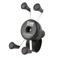 RAM Mounts Support de téléphone X-Grip® Tough-strap pour vélo / scooter / moto - Rotation à 360° - Universel - Petit - Noir