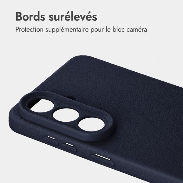 imoshion Coque arrière Texture Samsung Galaxy S26 - Bleu foncé