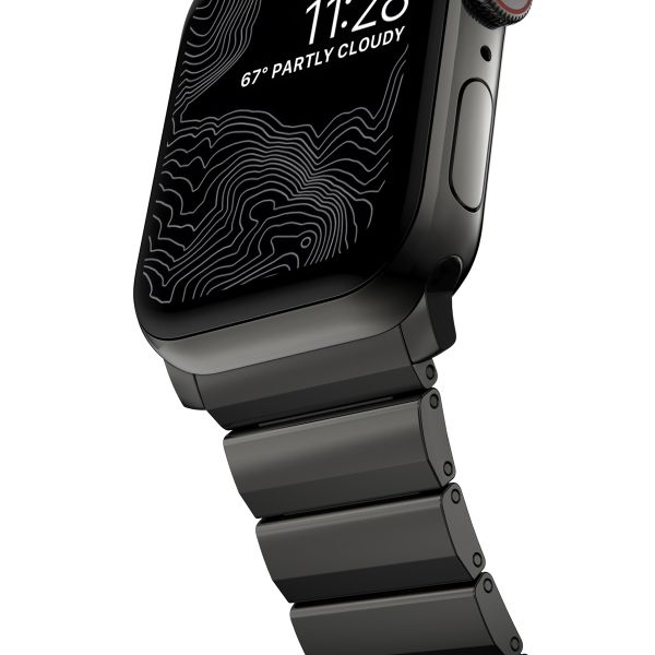 Nomad Bracelet à maillons magnétiques en acier Apple Watch | 44/45/46/49 mm - Graphite