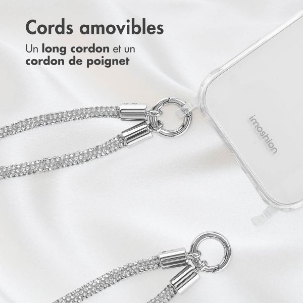 imoshion Set de cordons pour téléphone avec paillettes - Argent