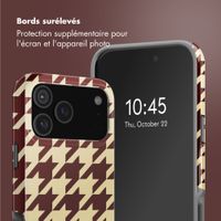 Selencia Coque arrière Vivid avec MagSafe Apple iPhone 17 Pro - Pied-de-Poule