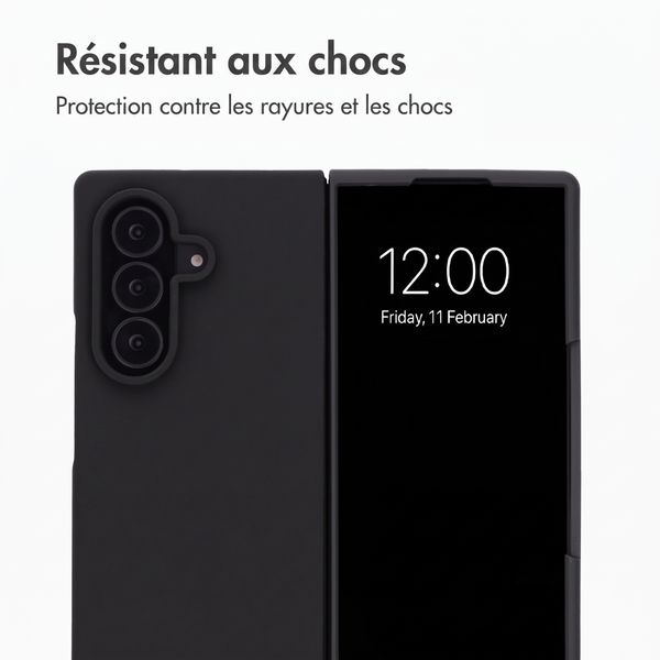 Accezz Coque Liquid Silicone avec MagSafe Samsung Galaxy Z Fold 8 Ultra - Noir