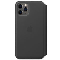 Apple Étui de télephone portefeuille Leather Folio Apple iPhone 11 Pro - Noir